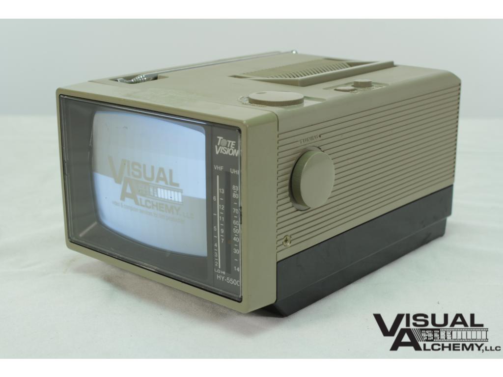 1987 5" Tote Vision Television B&W 68